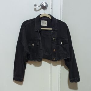 Zara Cropped Denim Jacket